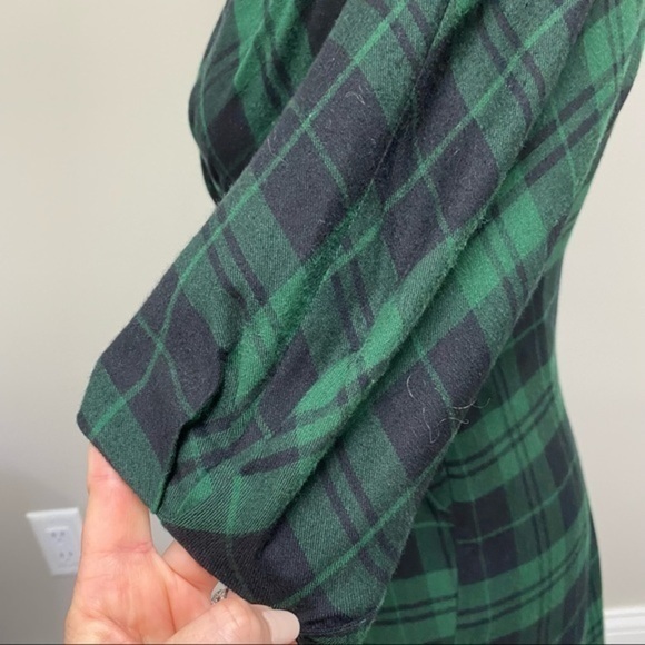 ZARA TRF Green Plaid Tunic Dress - Picture 8 of 9
